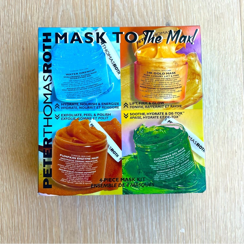 NIB Peter Thomas Roth “Mask to the Max” 4-Piece Mask Kit